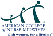 logo for the American college of nurse-midwives