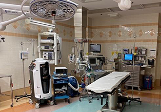 Interior shot of an operating room at the chestnut surgical center