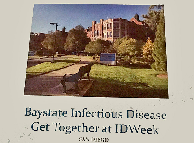 Photo of flyer advertising Infectious disease get together in san diego