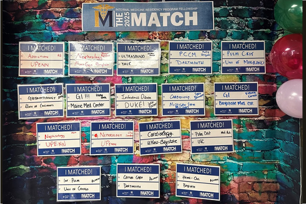 internal medicine residency program 2025 matches