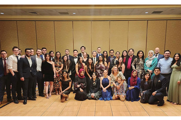 large group photo of all internal medicine residents at UMass Chan-Baystate