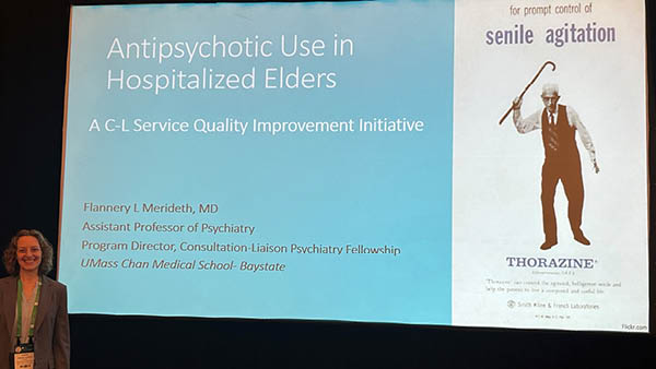 Dr. Merideth presents her CL service quality improvement work at CLP 2024