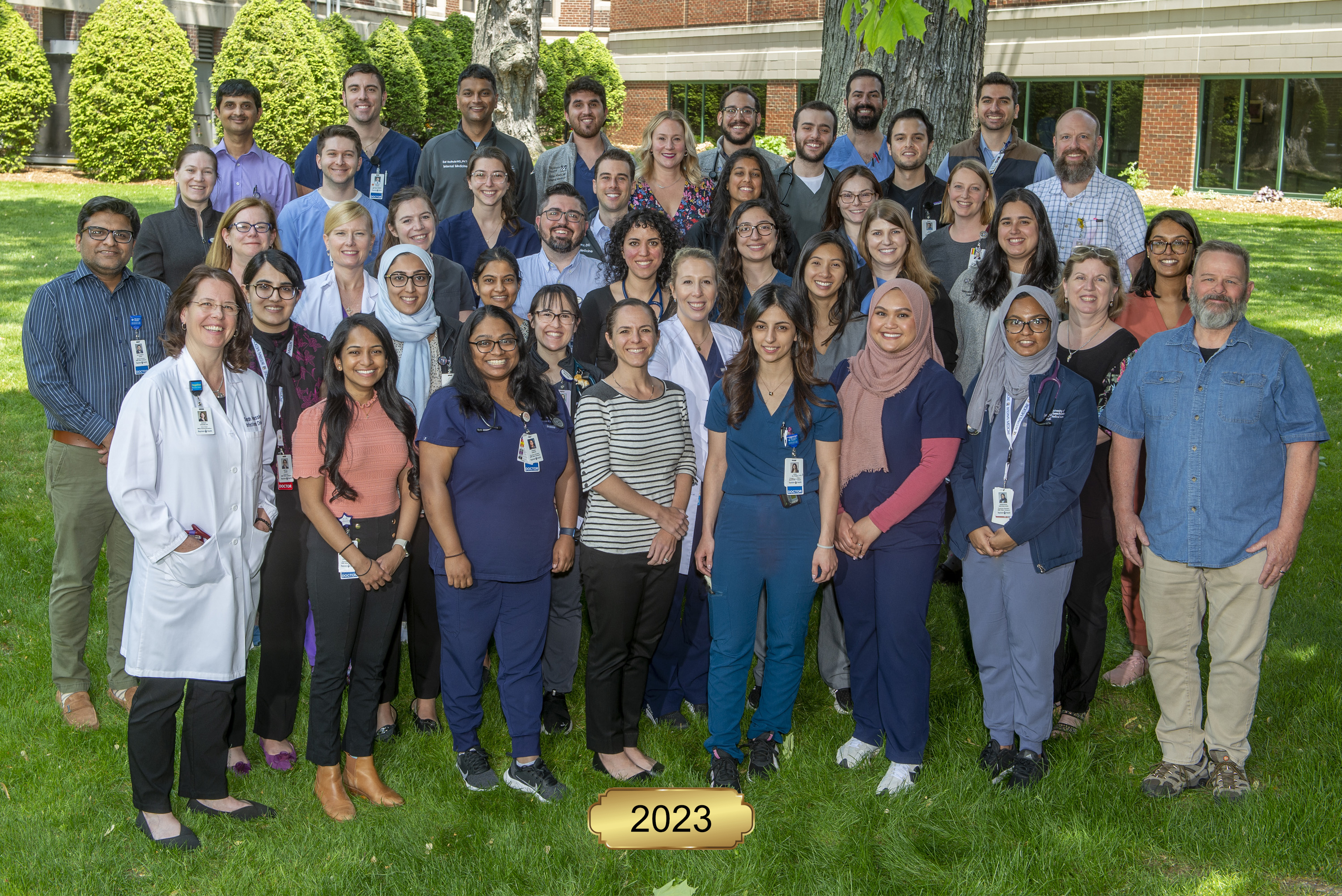 Group photo of the 2023 Internal Medicine House Staff