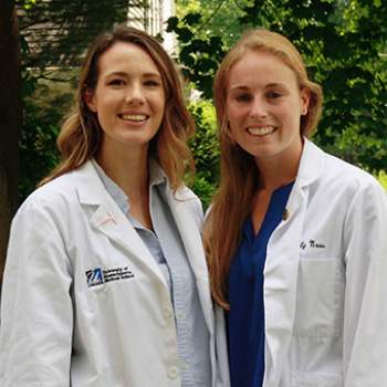 portraits of purch students emily nuss and tatiana petrovich