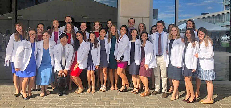 PURCH Class of 2022 with their Whitecoats