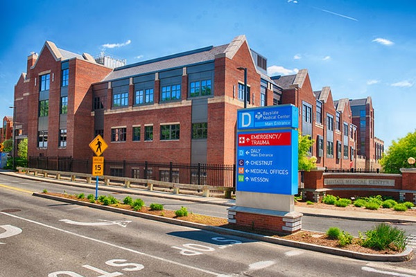 exterior of baystate medical center