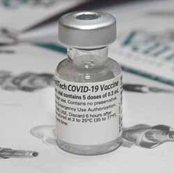 bottle of covid-19 vaccination