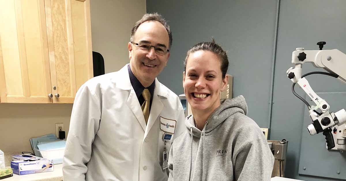 Dr. Wexler and Amanda Hagerman ENT patient