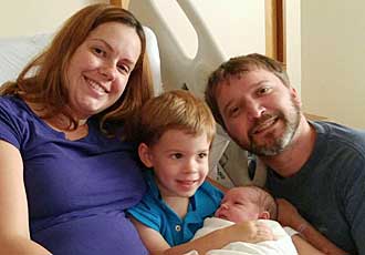 Jordan LeMarier and family