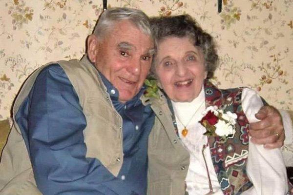 Robert and Eulalia Collins at their home