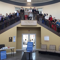 a group photo of all the employees at the south hadley adult medicine practice