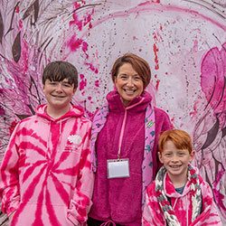 Lindsey Bubar and her sons at Rays of Hope