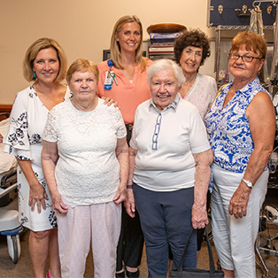 Joanne Miller, Margaret “Marty” Pilon, Katy Patrick, Ann Tompkins, Gail LeClair, Barbara Gurka