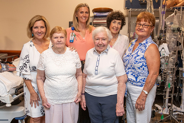 Joanne Miller, Margaret “Marty” Pilon, Katy Patrick, Ann Tompkins, Gail LeClair, Barbara Gurka