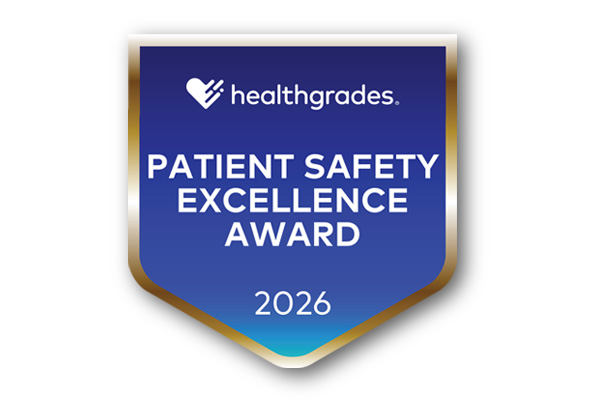 2026 healthgrades patient safety excellence award badge