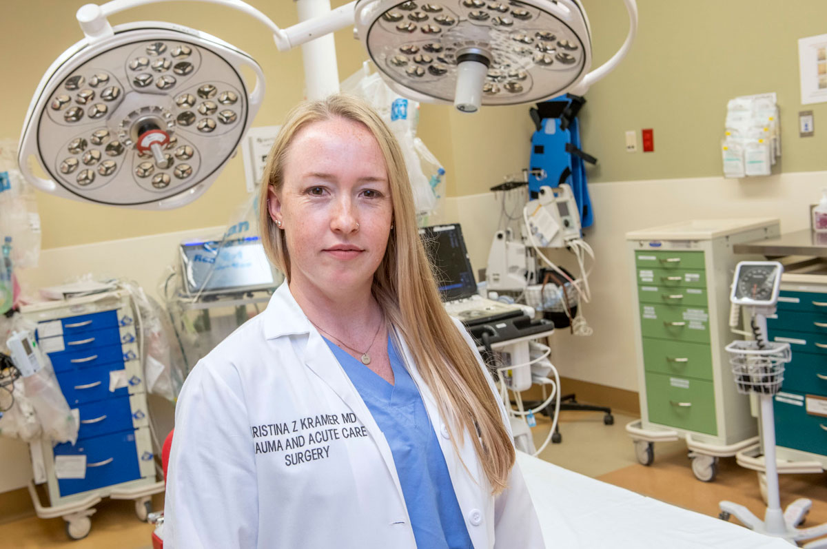 Dr. Kristina Kramer, associate trauma medical director and trauma and acute care surgeon