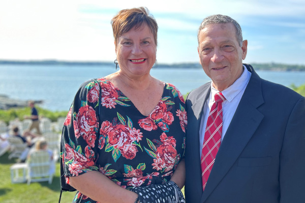 Baystate Health Transplant Program team patient, Gary and his wife