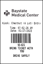 baystate medical center parking validation