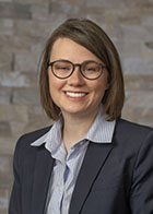 Formal portrait of a smiling Erin Fortner, DO