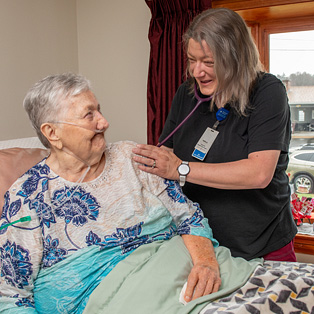 patient and home healthcare provider