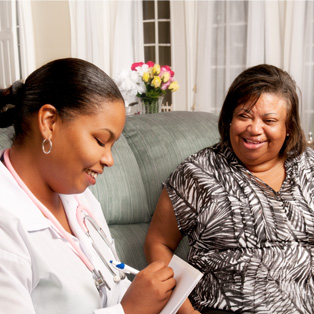 patient and home healthcare provider