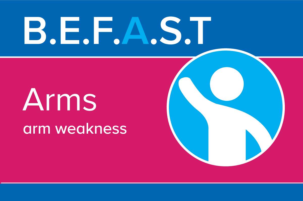 stroke symptoms awareness for weakness in arms