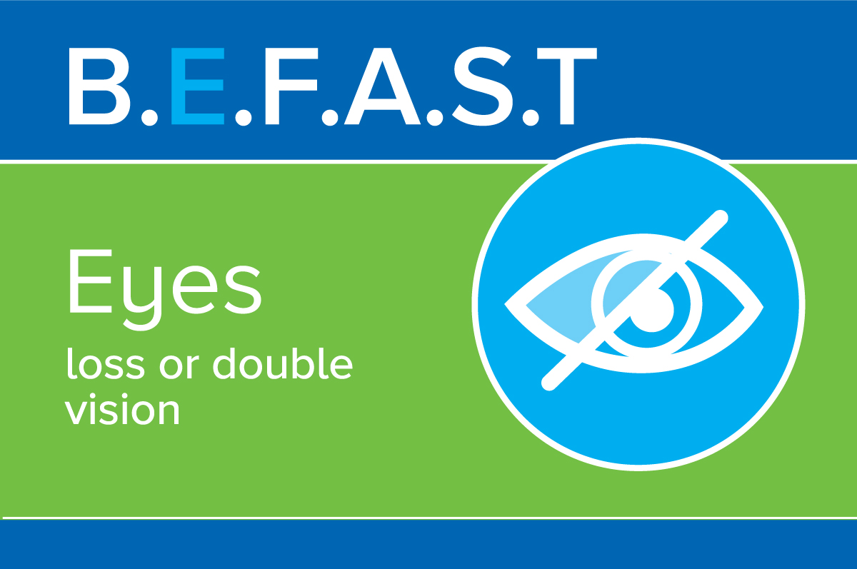 stroke symptoms awareness for loss of vision or double vision