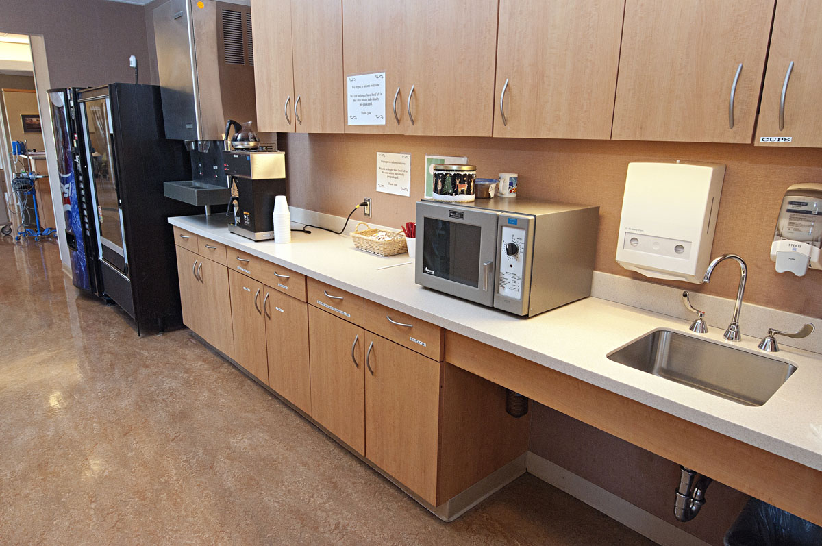 kitchen in damour center for cancer care