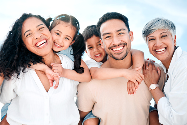 a multi-generational family portrait