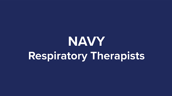 navy colored uniforms representing respiratory therapists