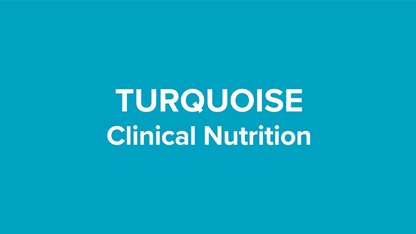 turquoise colored uniforms representing clinical nutrition